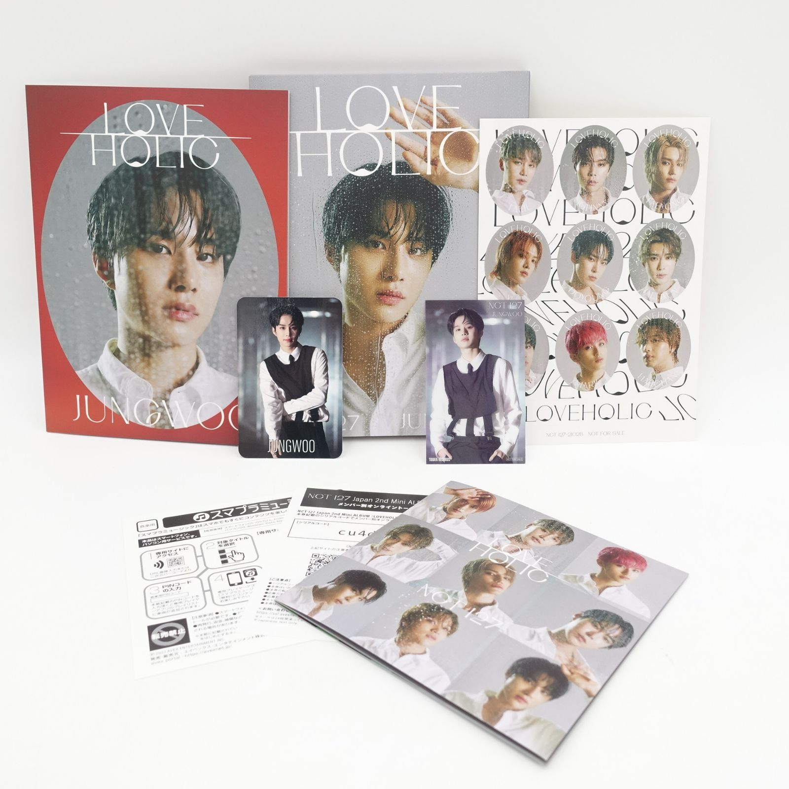 NCT ジョンウ LOVEHOLIC 未再生 CD ラブホリ タワレコ クリアトレカ