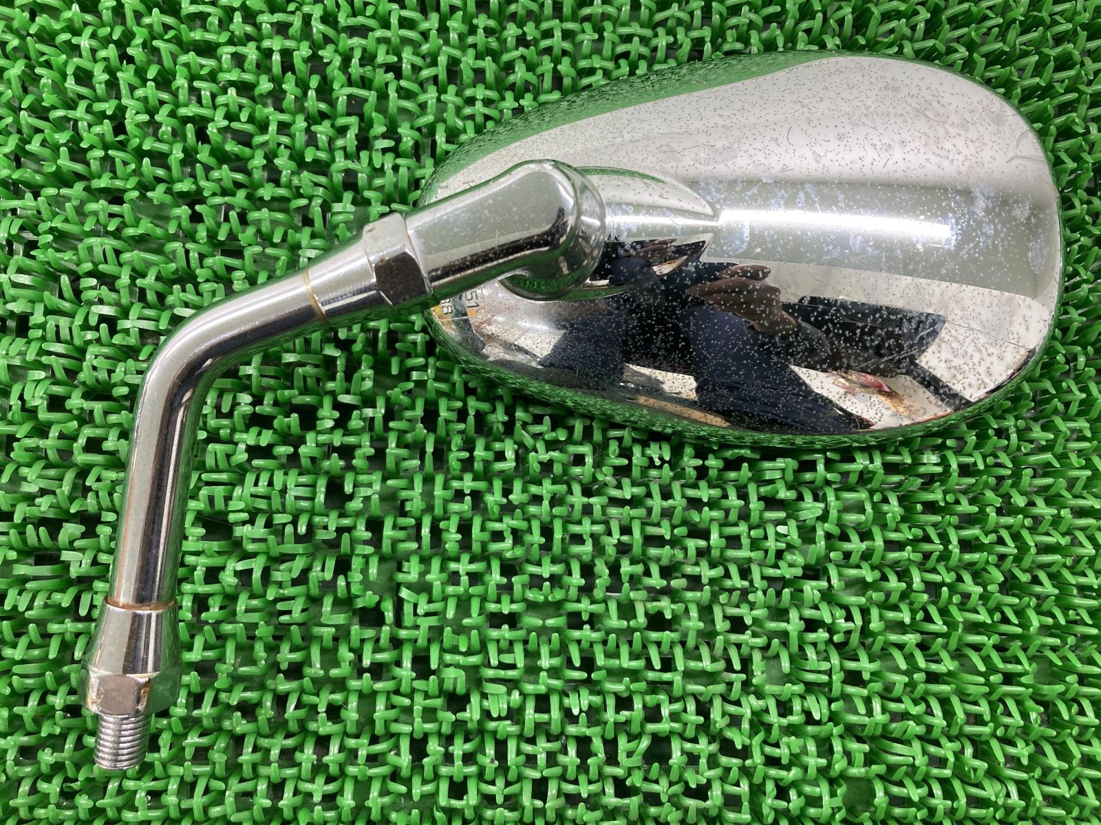 ドラッグスター400 ミラー 左 001038 ヤマハ 純正 中古 バイク 部品 VH01J 正10mm 割れ欠け無し 品薄 希少品 車検 Genuine