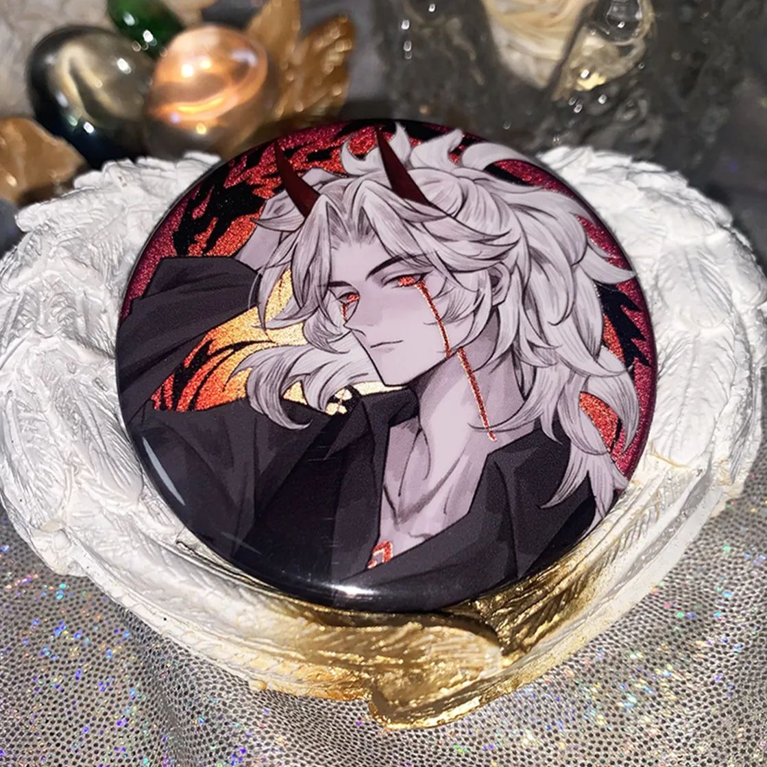 原神 荒瀧一斗 キービジュアル 缶バッジ 90個 【原神】無凸「荒瀧