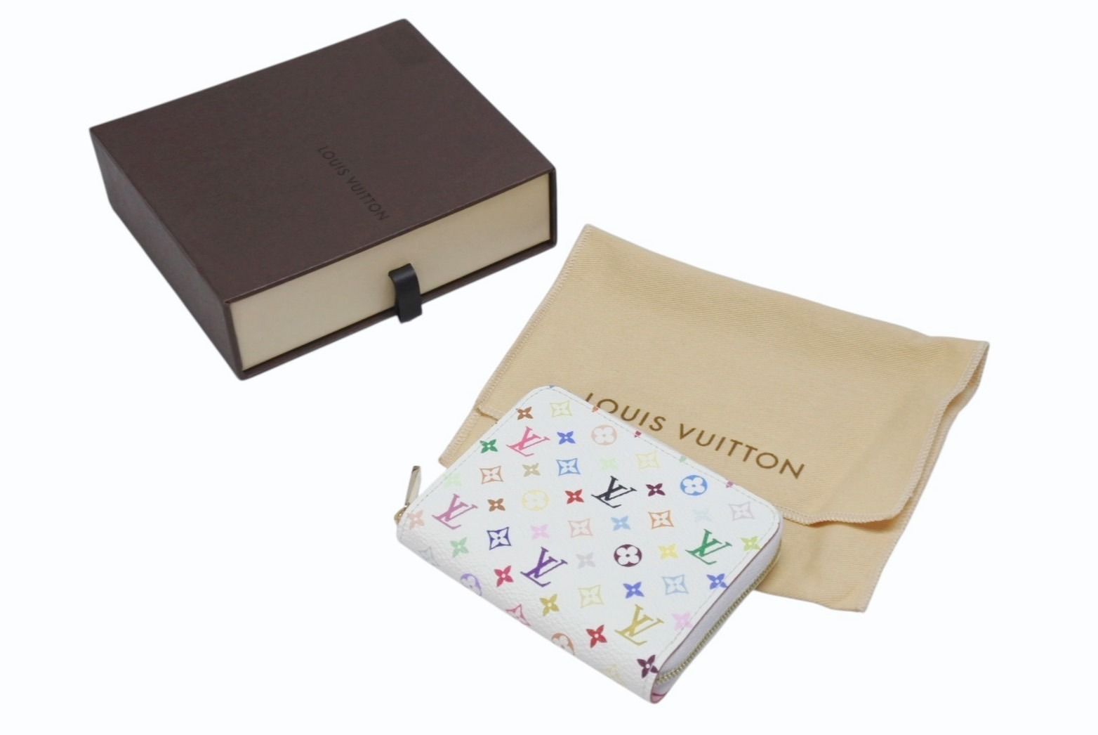 ルイ・ヴィトン ポルトモネ プラ M92657 マルチカラー レディース ブロン