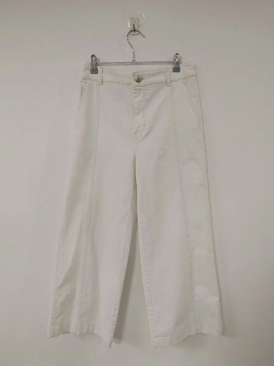 LANVIN COLLECTION ランバンコレクション 白 ワイドデニムパンツ 67