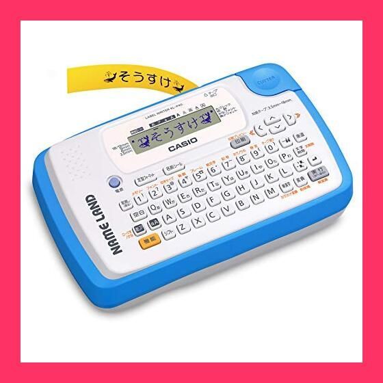 【スタッフおすすめ！】カシオ モノクロ ラベルライター ネームランド コンパクトモデル ブルー KL-P40BU