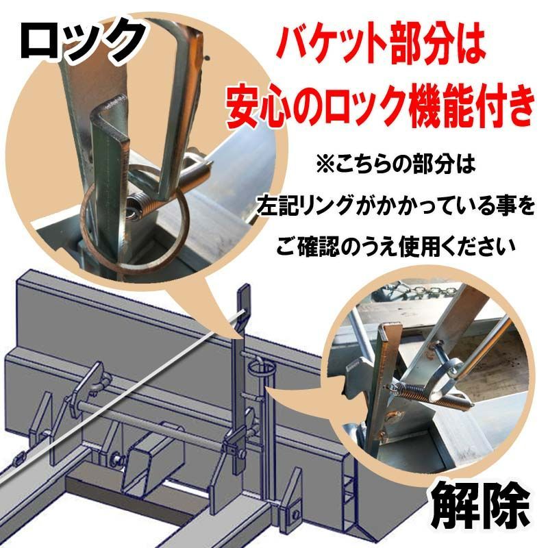 フォークリフト　バケット　残り１個になりました フォークリフト バケット 残り1個になりました