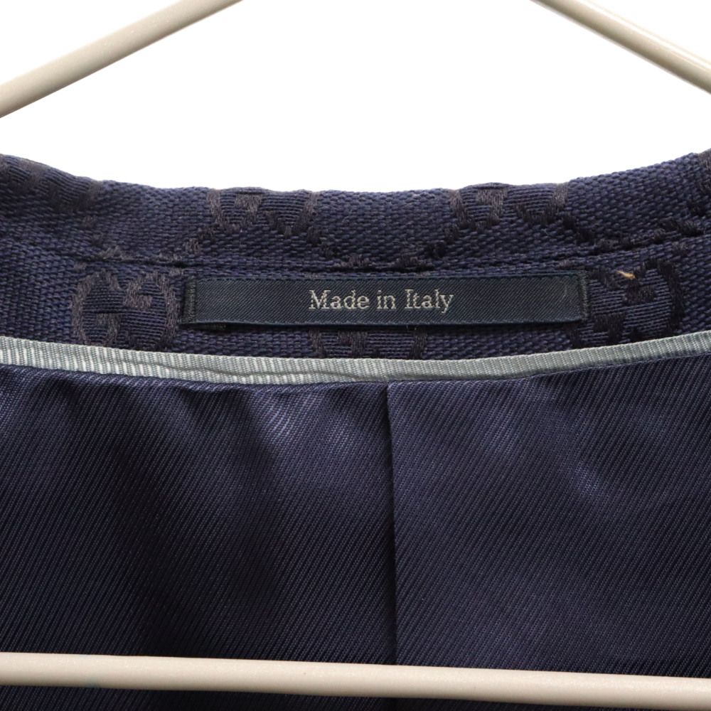 GUCCI (グッチ) GG コットンブレンド フォーマルジャケット 698742