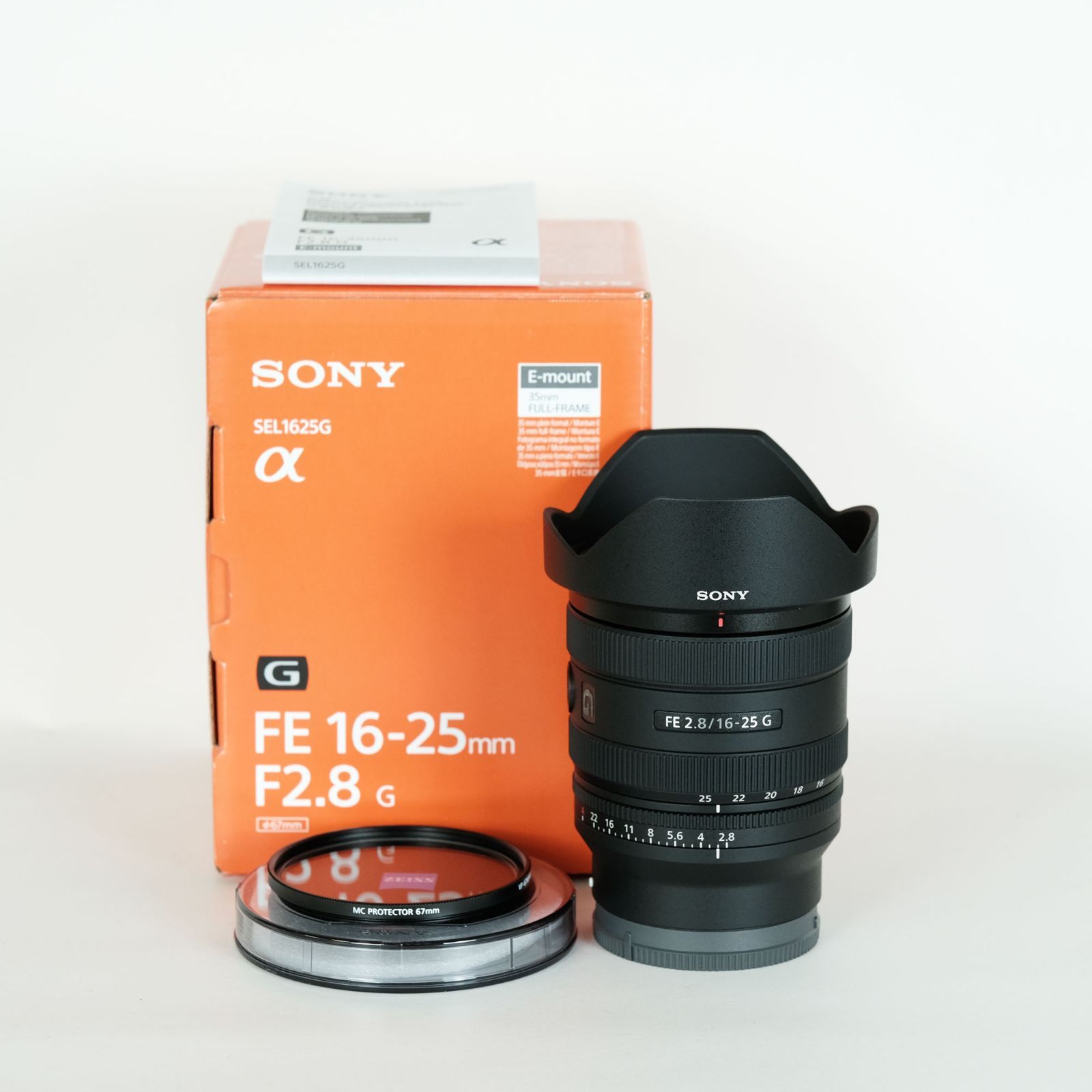 美品 SONY FE 16-25mm f2.8 G フィルター付き