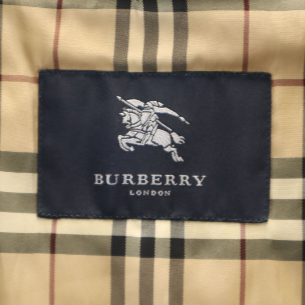 バーバリー 三陽商会 日本製 ライナー付 ステンカラーコート M カーキ  