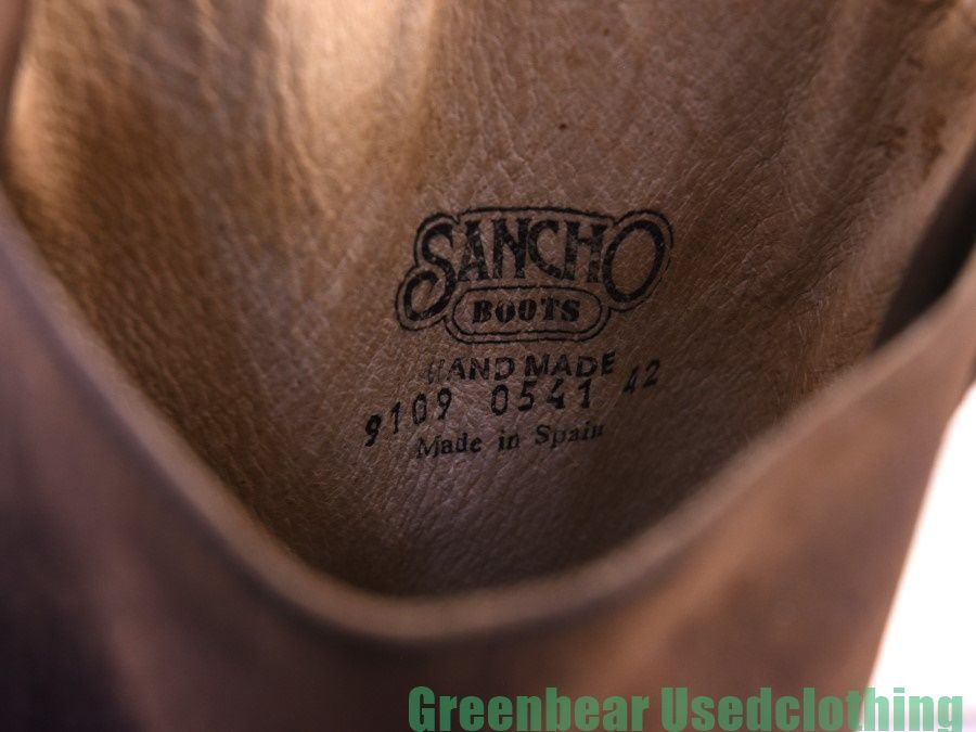 スペイン製 SANCHO リングブーツ 良い味 茶 ブラウン メンズ 42 26cm 