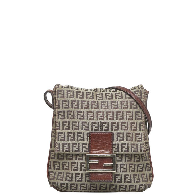 FENDI フェンディ ショルダーバッグ 8BT075 ブラウン ズッキーノ