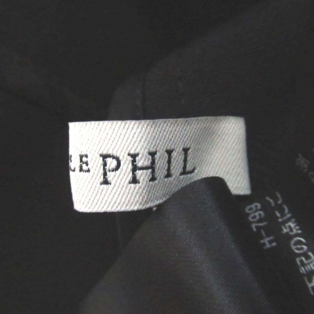 美品 25SS LE PHIL ルフィル シアーダブルクロスブラウス ペプラムヘム