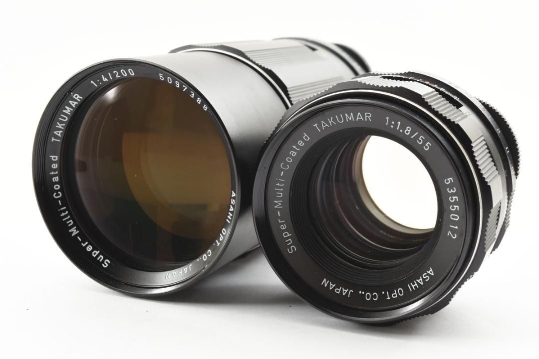 カメラ 【ダブルレンズセット】 SMC Takumar 55mm 200mm SO249