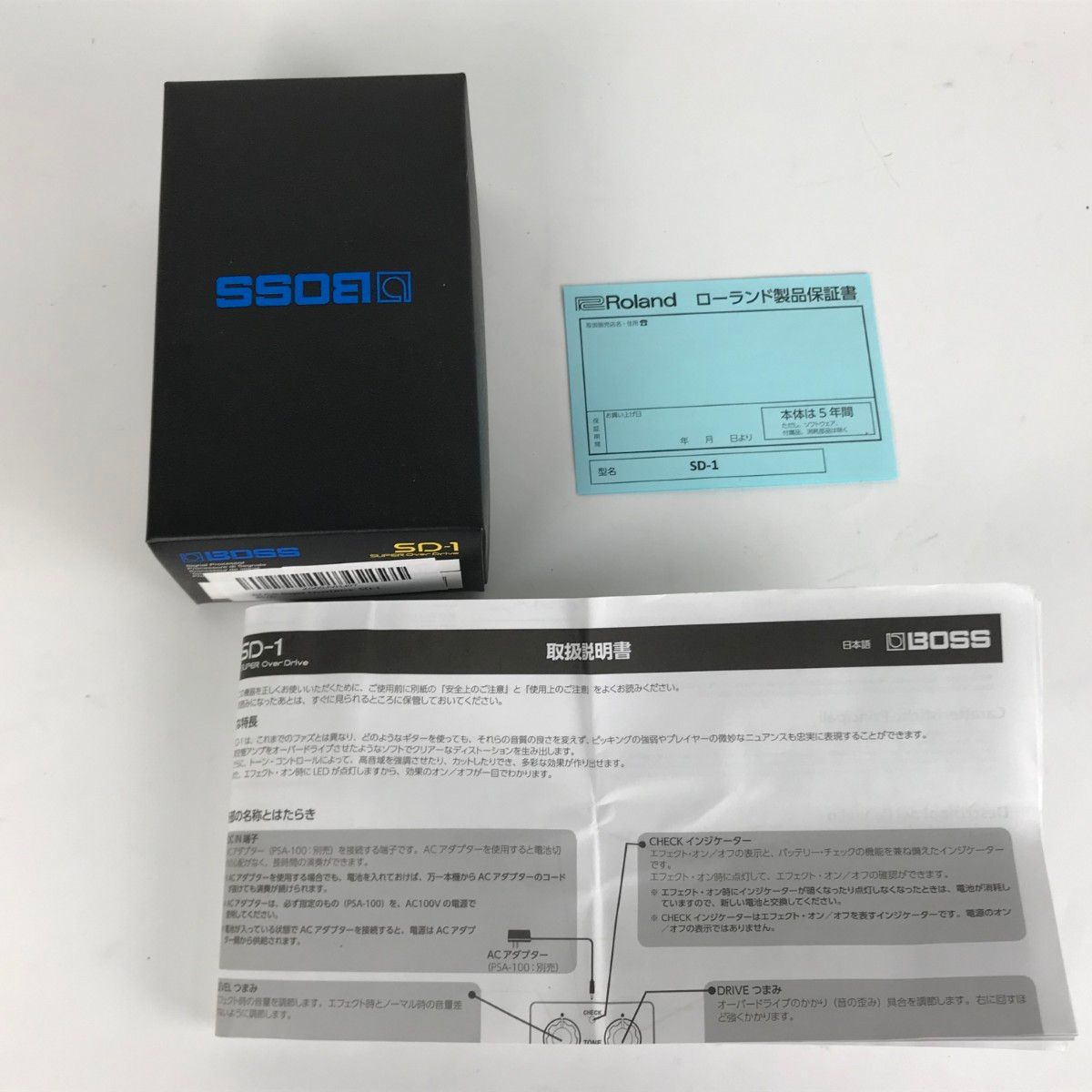 BOSS SD-1 箱・説明書付き 動作確認済 SD-1