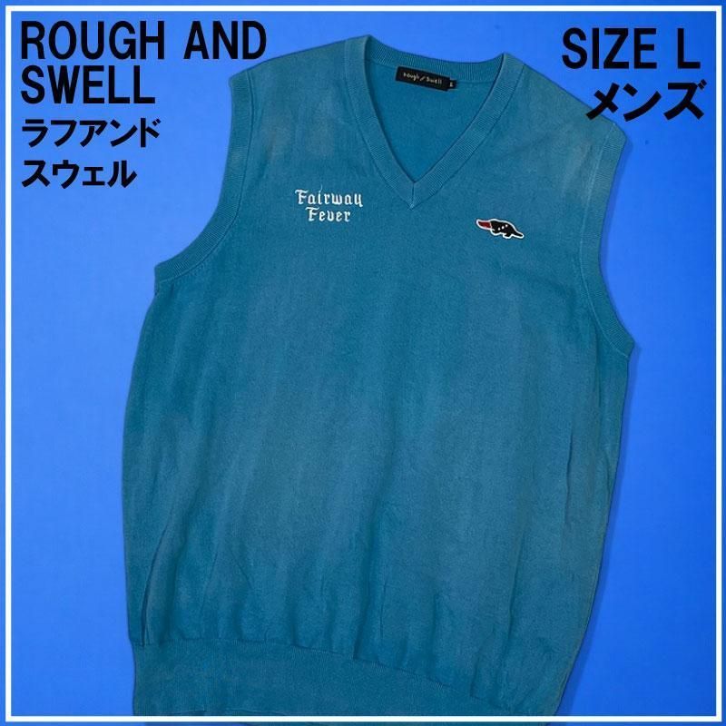 サイン ROUGHu0026SWELL ラフアンドスウェル ニット ベスト Vネック L