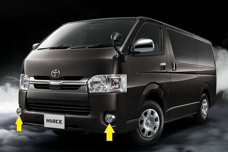 200系ハイエース トヨタ 純正 フォグランプカバー 左右 高輝度塗装ベゼル 200系ハイエース トヨタ 純正 フォグランプカバー 左右 高輝度