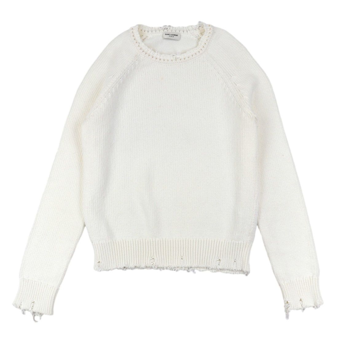 サンローラン ダメージニット サンローラン ダメージニット 21SS 総柄