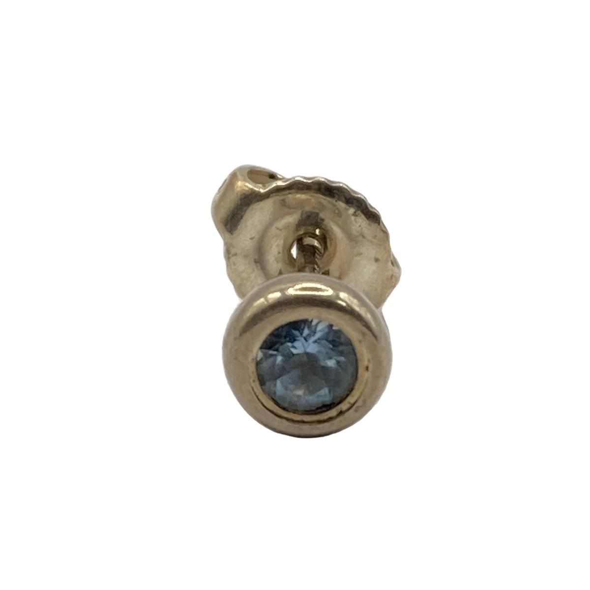 TIFFANYu0026Co.(ティファニー) ピアス バイザヤード シルバー×ライトブルー 片側のみ