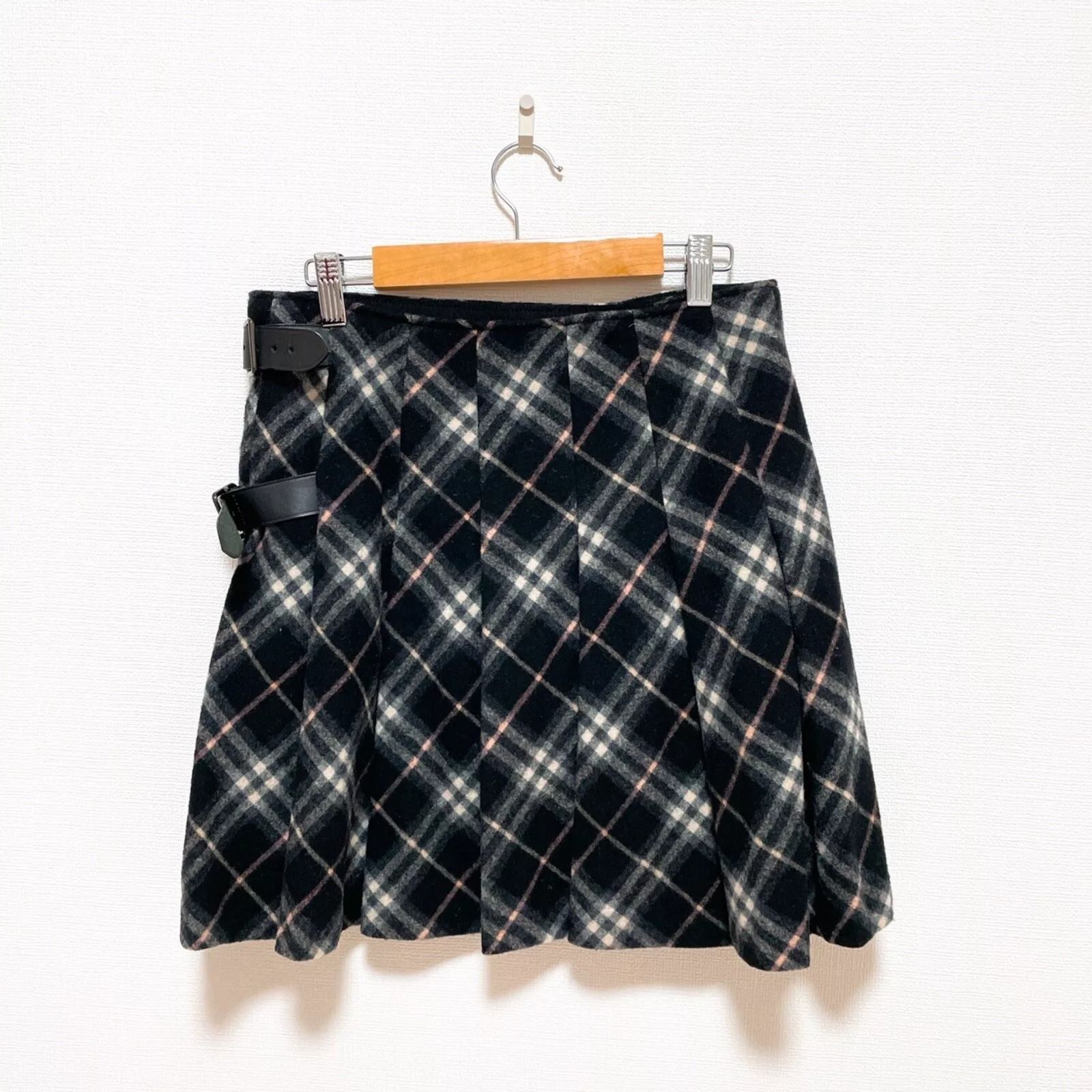 40 ファッション Burberry バーバリー スカート 巻きスカート ノバチェック