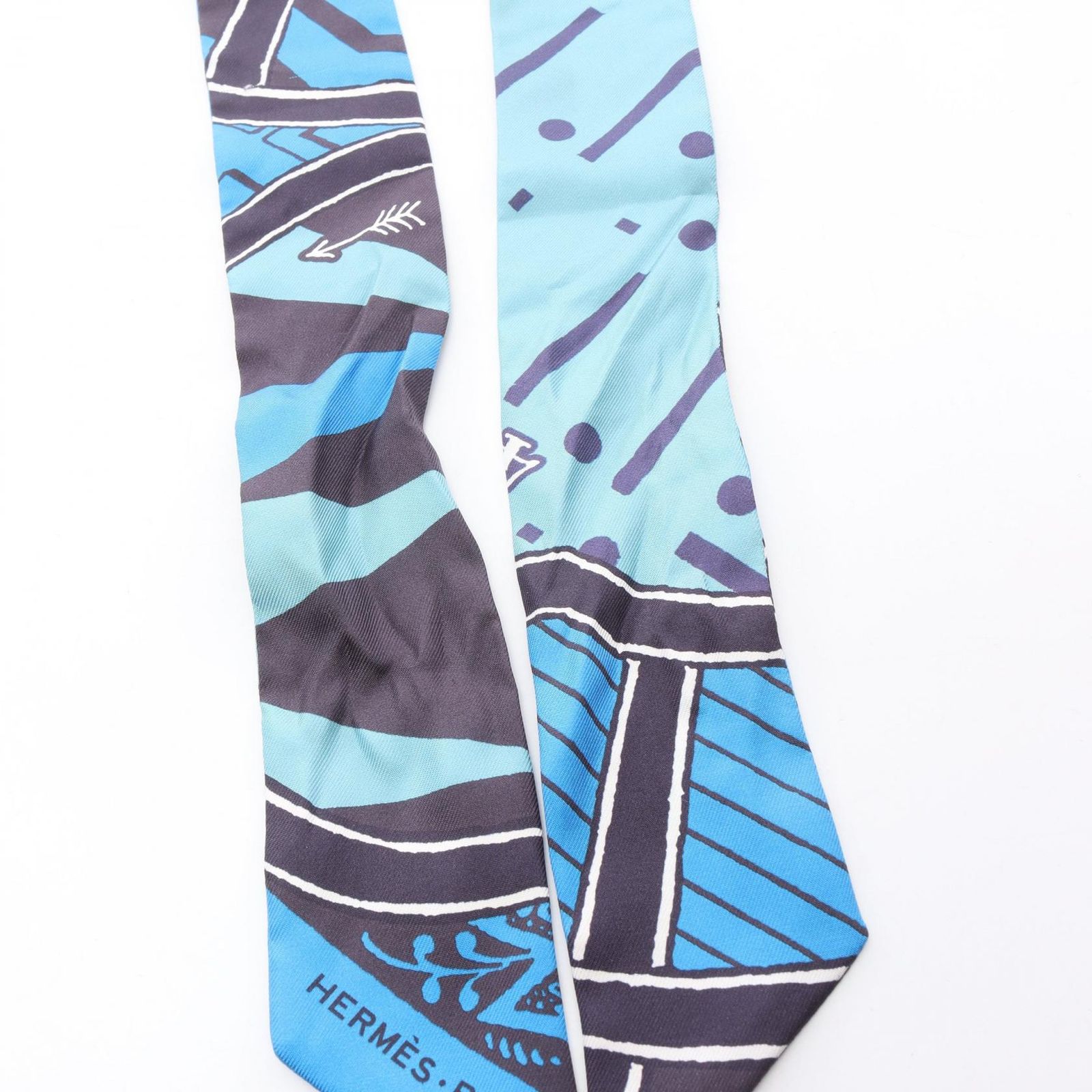 未使用　エルメス ツイリー JEU DE SOIE UNIFORME エルメスツイリー 新タグ シルクゲーム/JEU DE SOIE UNIFORME