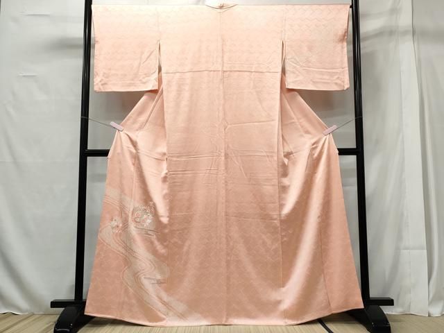 平和屋着物○訪問着 絞り 刺繍 舞花文 金彩 正絹 逸品 CAAZ2793ut 平和屋