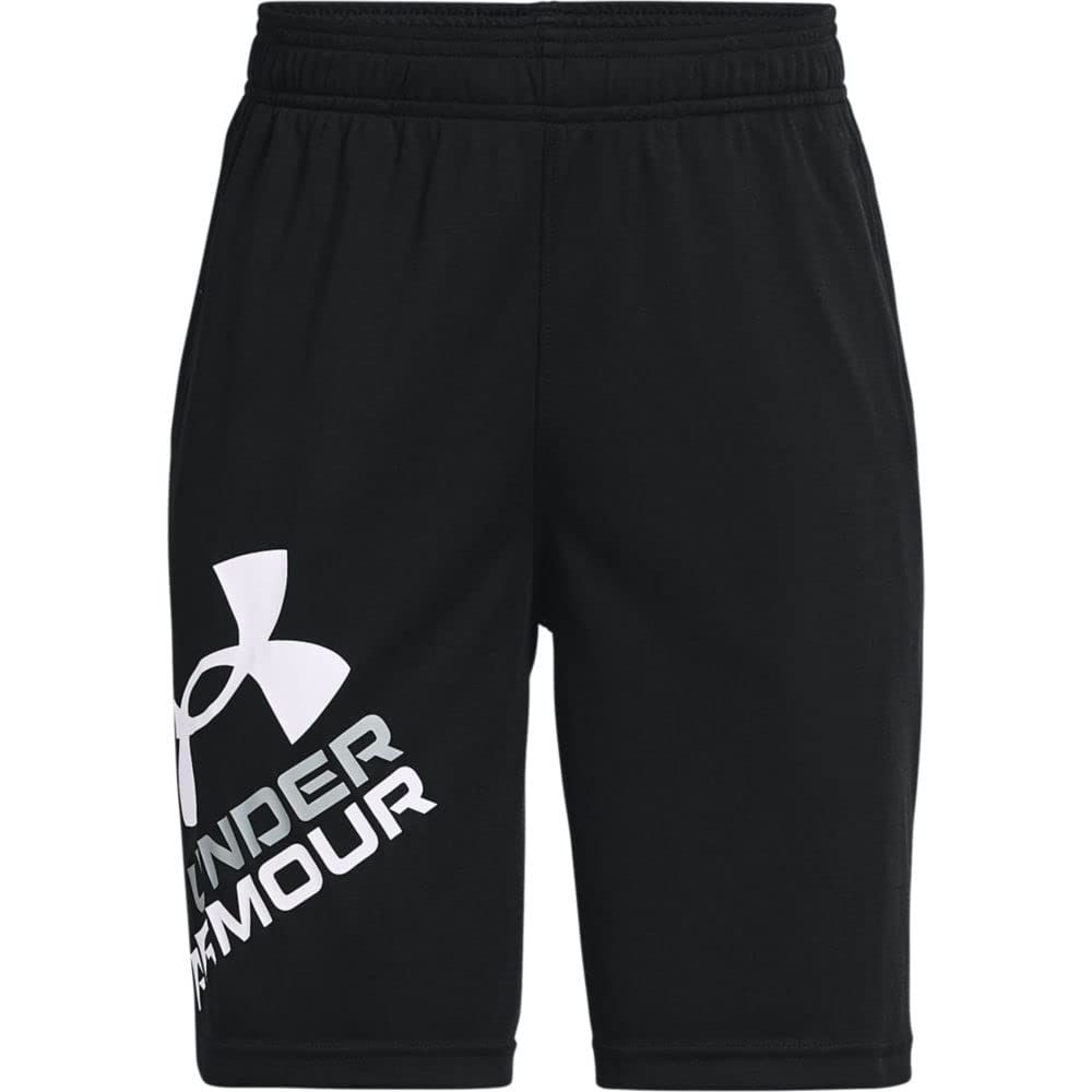 アンダーアーマー ショート_ハーフパンツ UA Prototype 2.0 Logo Shorts メンズ 001 日本 YXL 日本サイズ160 相当 Black | | White YXL