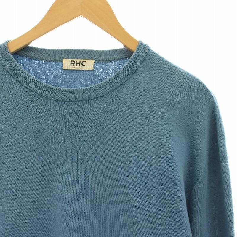 ロンハーマン Ron Herman RHC ニット カットソー 長袖 L 青