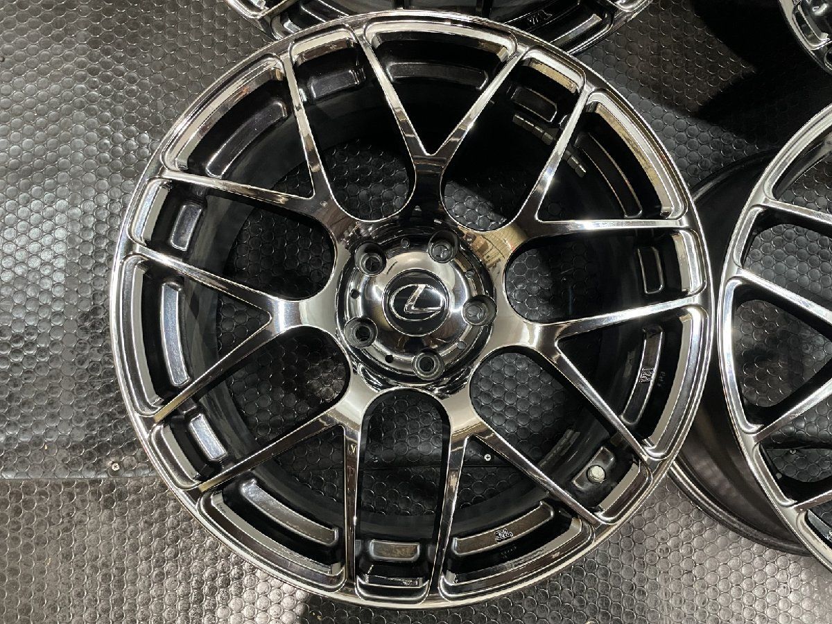 LEXUS LS 純正OPホイール モデリスタ 19インチ 4本 8.5J5HPCD120 35 ブライトクロームメッキ LS600 LS460 40アルファード等 MHZ799MY