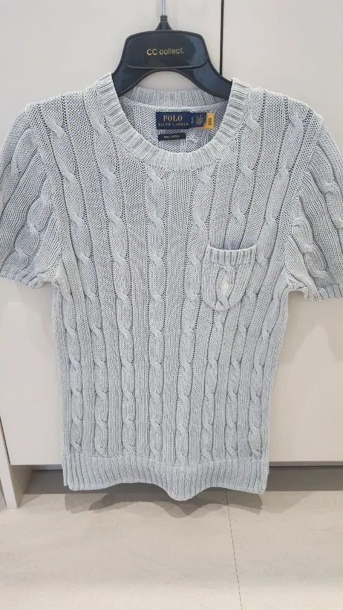 ポロ Ralph Lauren ラルフローレン ピマコットン ケーブル 半袖ニット