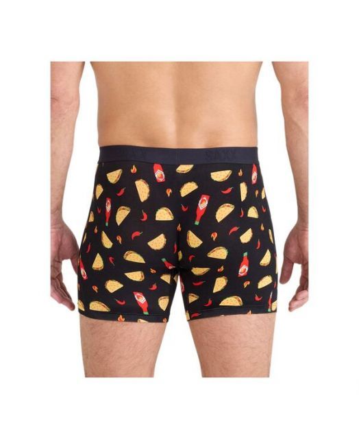  サックス メンズ ボクサーパンツ アンダーウェア Men s Vibe Xtra Soft Comfort 2-Pk Boxer Briefs Flamin Hot black ボクサーパンツ 下着 アンダーウェア