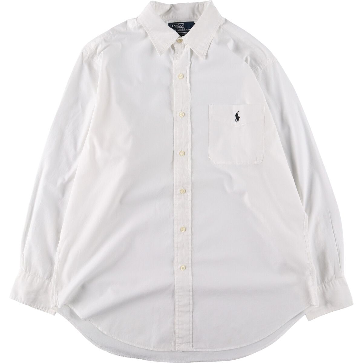 古着 ラルフローレン Ralph Lauren POLO by Ralph Lauren  ANDREW 長袖 コットンシャツ メンズL相当/eaa474011