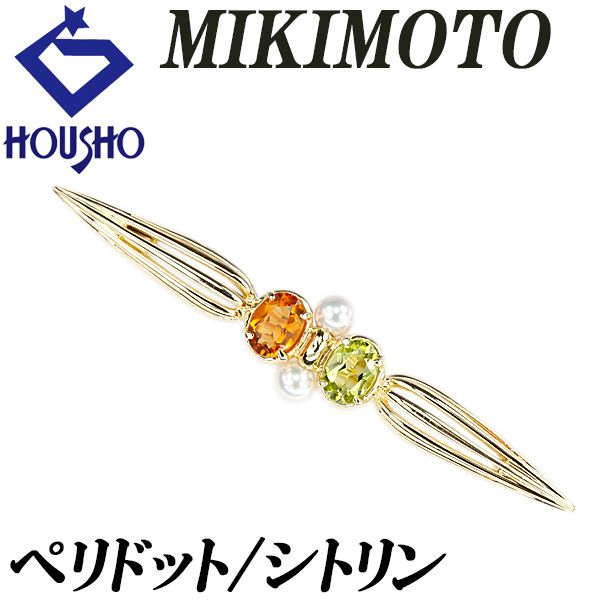 ブローチシトリンK18