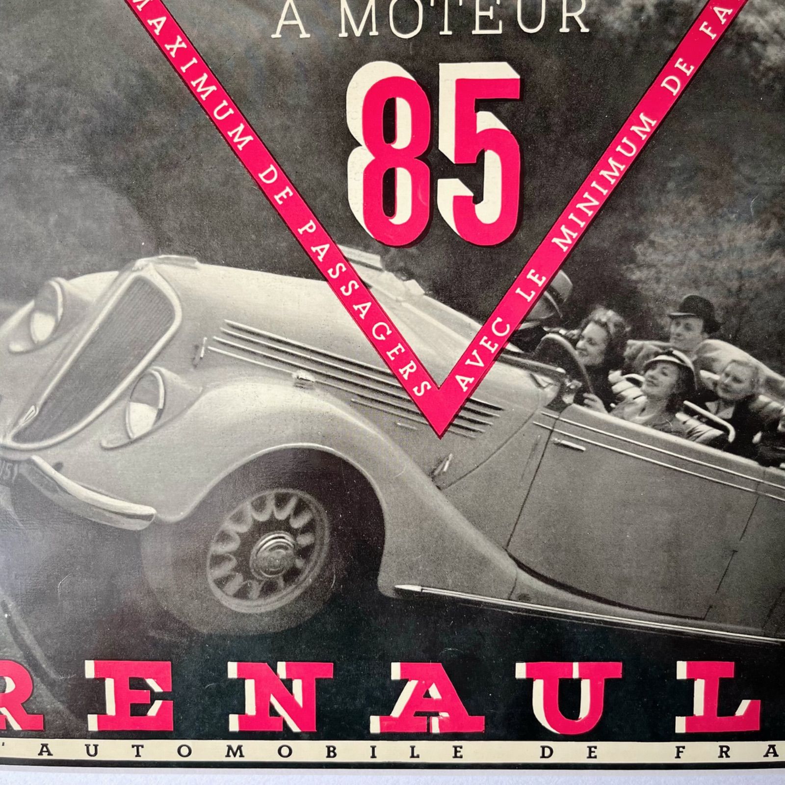 Renault 1930年代ヴィンテージ広告 1935 広告＞RENAULT ルノー ポスター ヴィンテージ ビンテージ