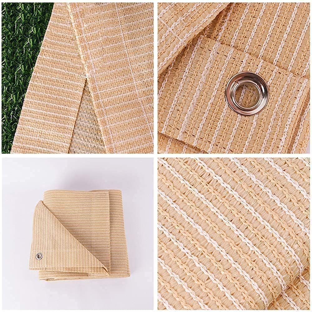 商品 日除け シェード オーニング 庭 バルコニー用 アンズ 日除けセイル UVカット ガーデン 庭 バルコニー用 ベージュ 完成品 全14サイズ 一平方メートルあたり約210グラムです 4M 4M