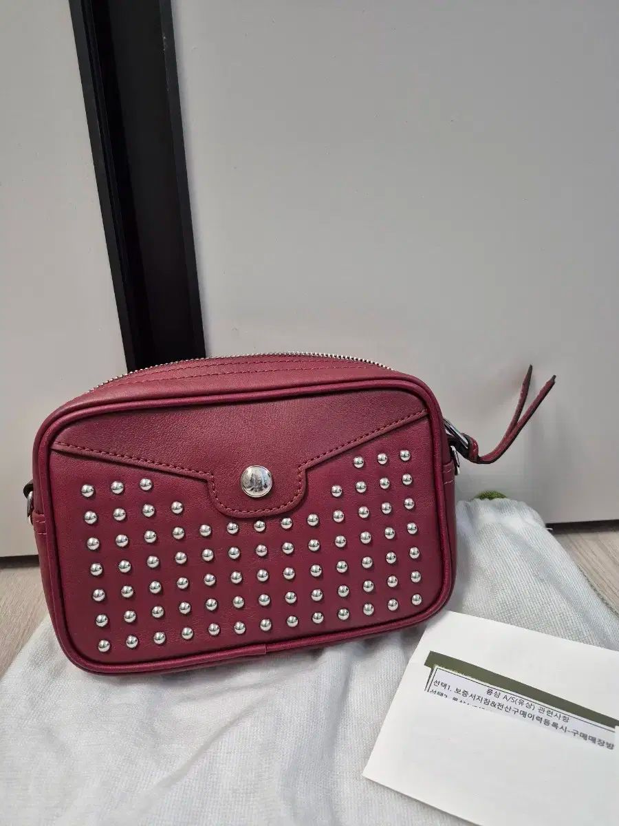 ロンシャン ミニクロス シルバー スタッド チェーンバッグ