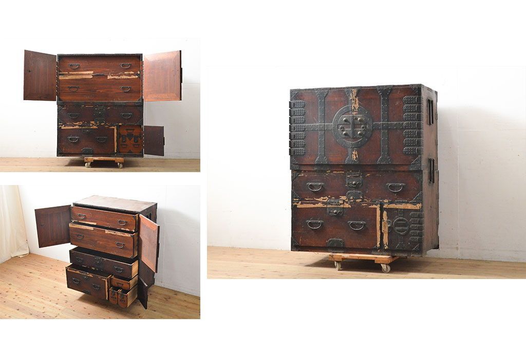 木製小型タンス 8引き出し 赤内装 今月の納品事例 | 桐たんす（桐箪笥