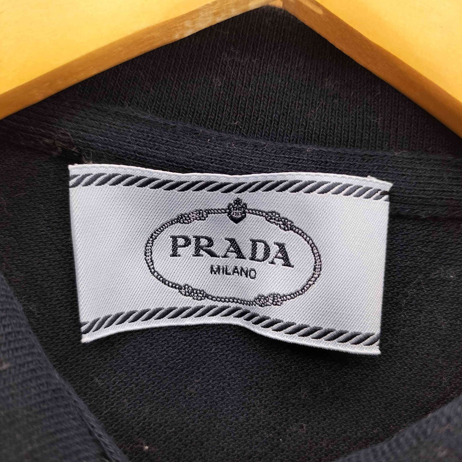 プラダ PRADA 鹿の子 ラバーロゴ 半袖 ポロシャツ レディース M - メルカリ