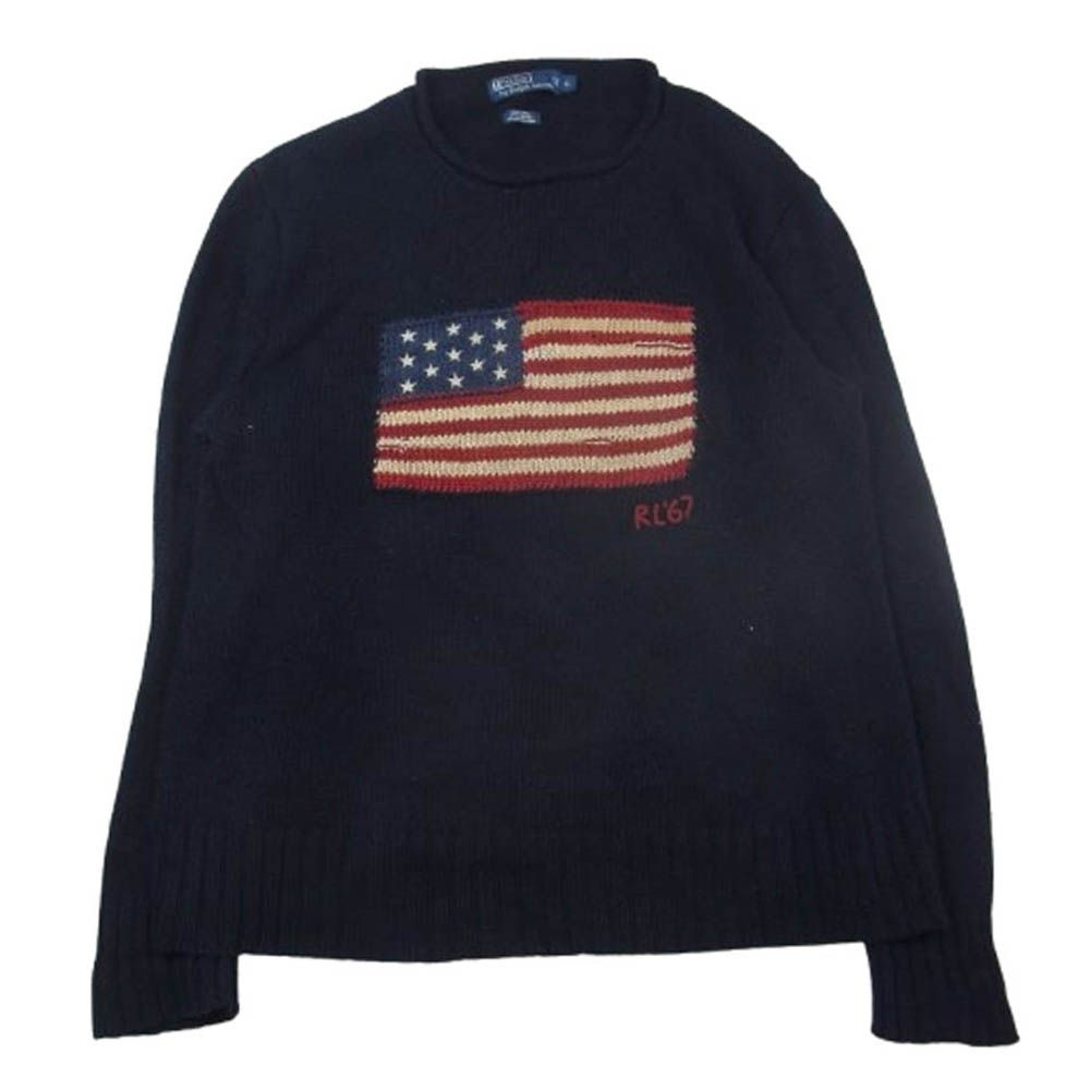 ポロラルフローレン　星条旗ニット　ネイビー 楽天市場】ラルフローレン POLO Ralph Lauren 星条旗 アメリカン