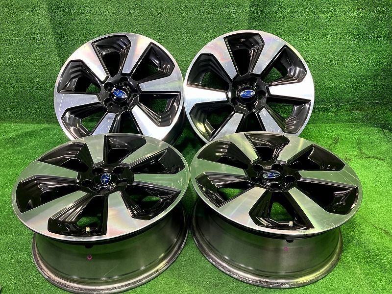 SUBARU スバル フォレスター 純正 17インチ PCD100 ダンロップ 215/50R17 タイヤ ホイール 4本SET エクシーガ レガシィ インプレッサ 等