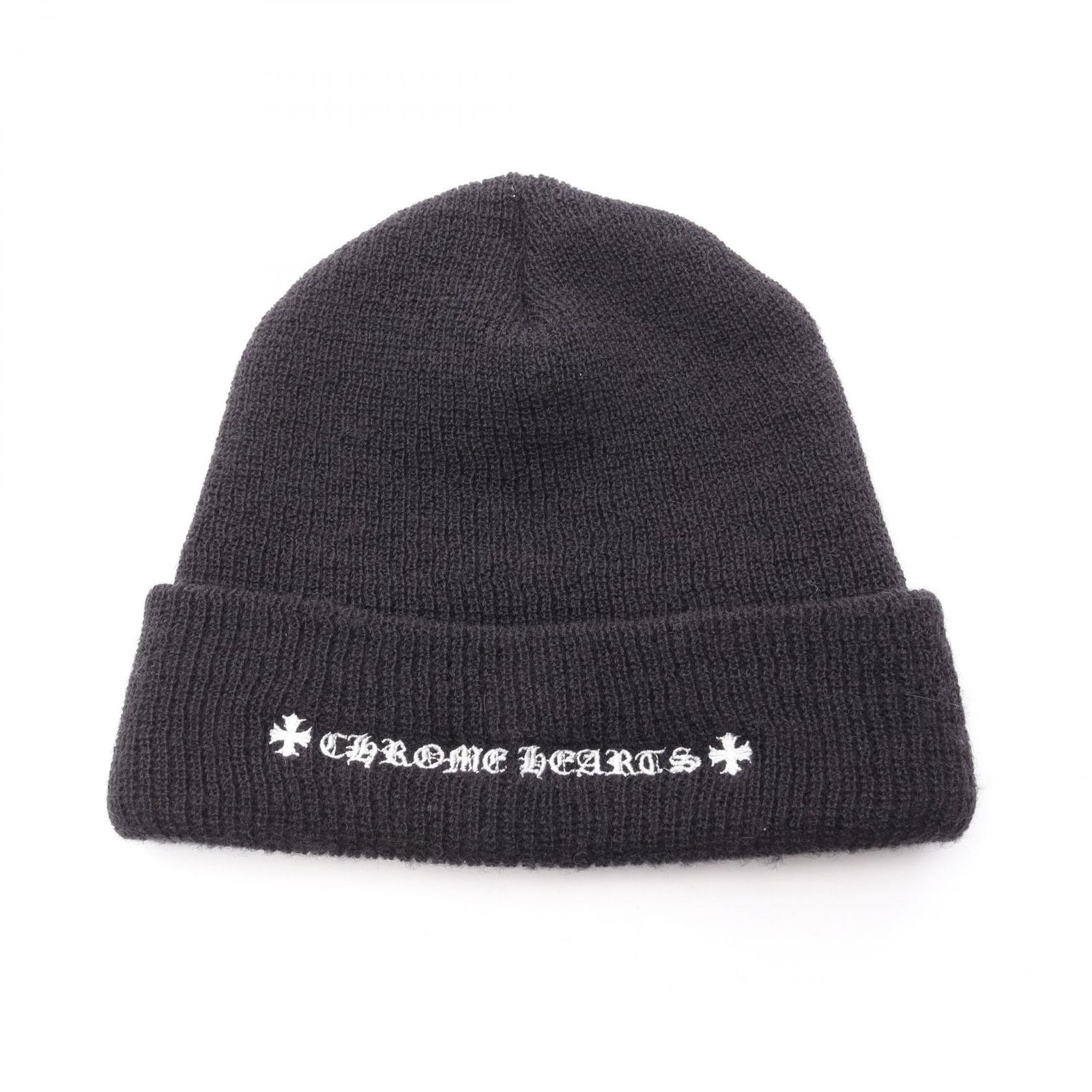 クロムハーツ CHROME HEARTS ニットキャップ CHプラス ロゴ刺繍