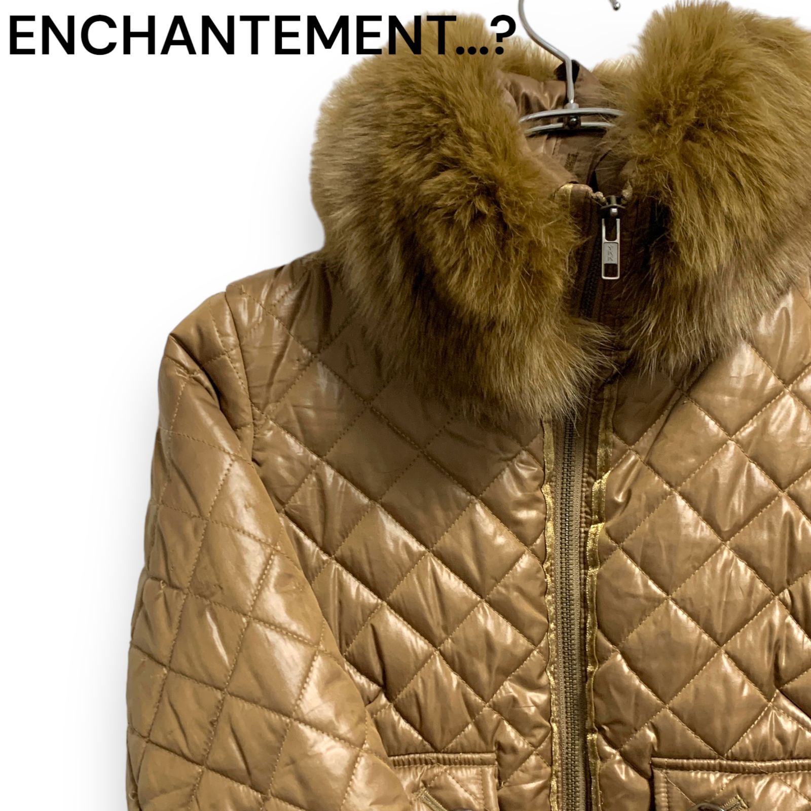 訳アリ品】ENCHANTEMENT...? アンシャントマン ファー付き ショート 