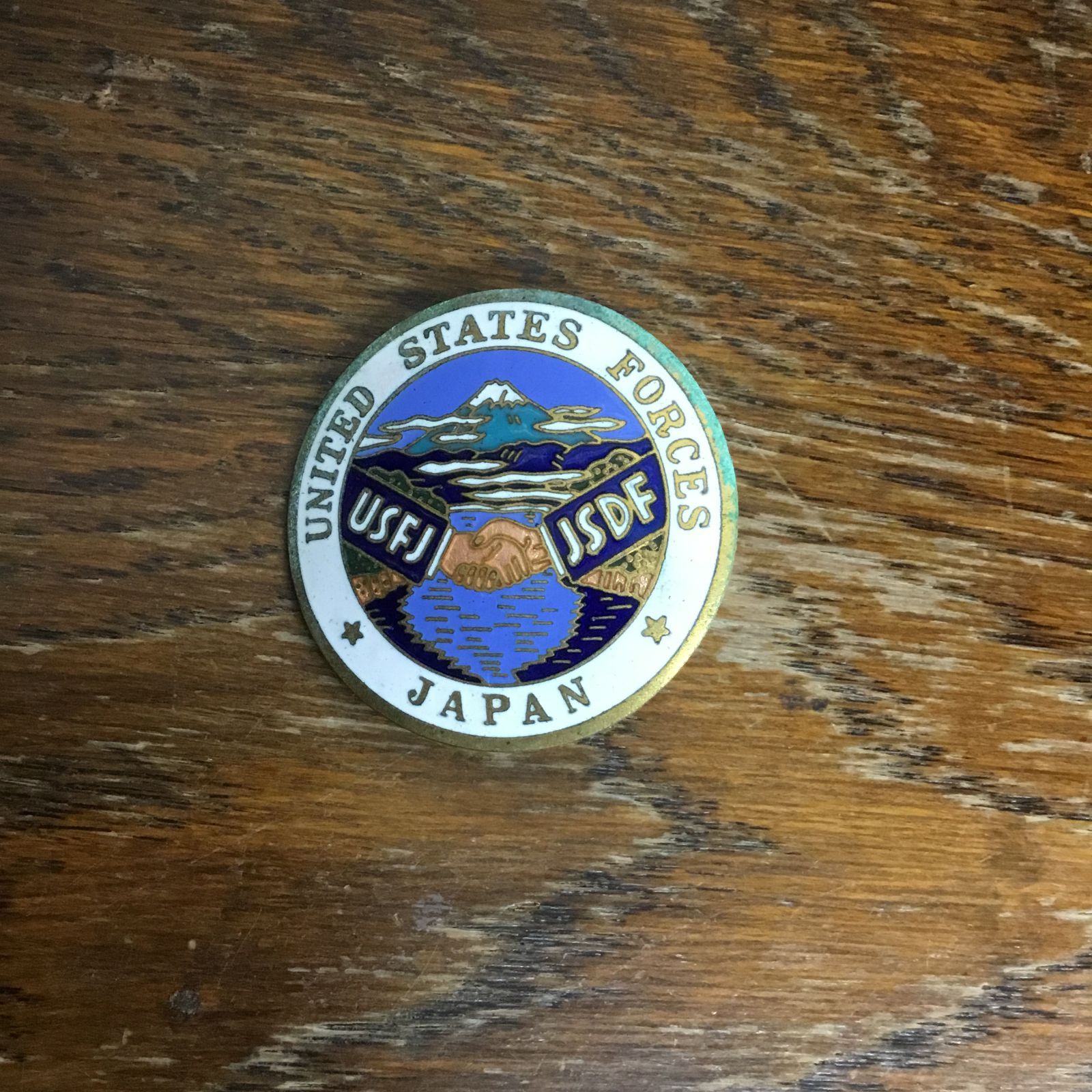 ヴィンテージ チャレンジコイン ピンバッジ USFJ（在日米軍）JSDF（自衛隊） エキスパート藤沢辻堂店