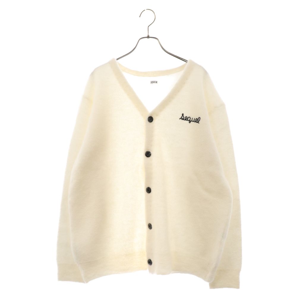 新品未使用　SEQUEL モヘアカーディガン シークエルsequel モヘアカーディガン 刺繍