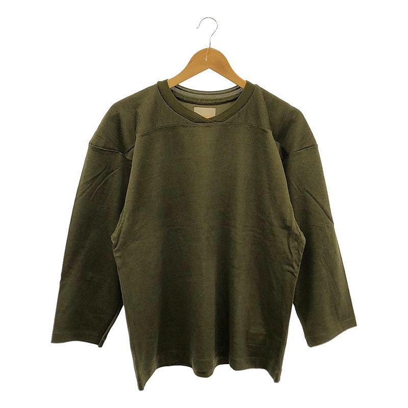 【美品】  m.u Japoness / エムユー | OLDIE NUMBER FOOTBALL / フットボール オーバー カットソー | F | ブラック | レディース m.u Japoness / エムユー | OLDIE NUMBER FOOTBALL フットボール