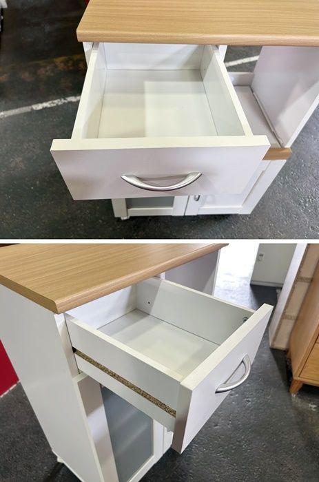 アウトレット送料無料！キッチンカウンター・ホワイト・国産品