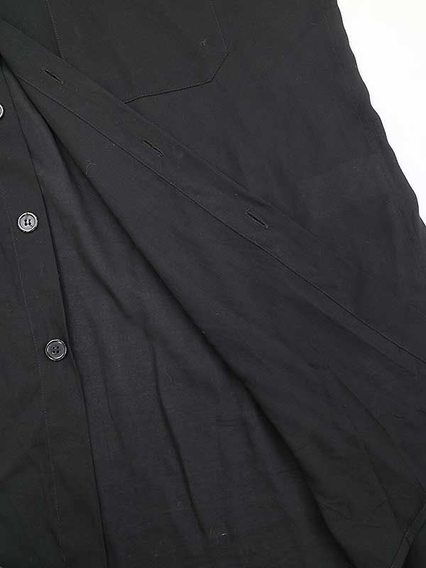 Yohji Yamamoto POUR HOMME ヨウジヤマモト プールオム 19AW 襟アシメ長袖シャツ ブラック 2 - メルカリ