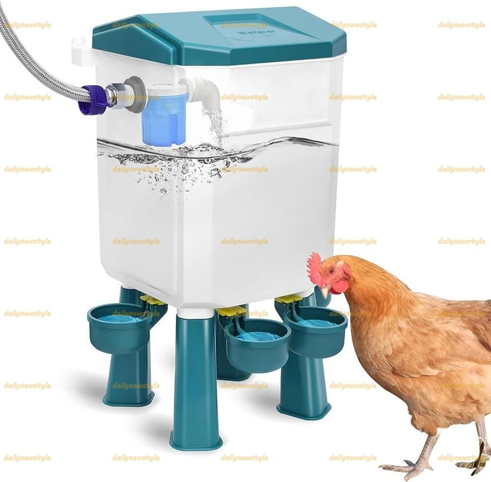 人気推薦◆鶏 自動給水器 家禽給水器 セット 養鶏場用 大容量 ポータブル ニワトリ アヒル ガチョウ対応 餌やり 水飲み器 養鶏設備 お手入れ簡単 省力設計 耐久性強化 鶏舎用品 7L