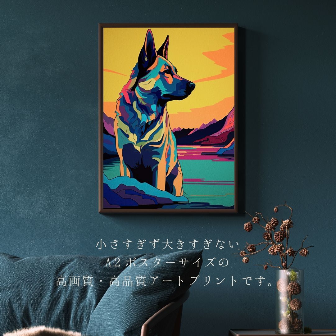 ジャーマン シェパード 黒レザー ゴールドフレーム 時計#G0130040並行輸入 クロノグラフ腕時計レザーベルト シャーク（, image size:1082x1082