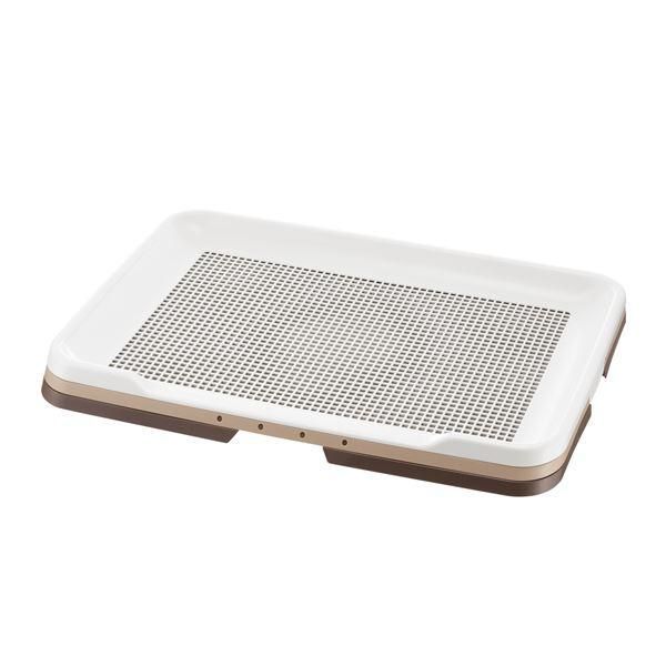 まとめ お掃除簡単ステップトレー ワイド ダークブラウン ペット用品 ×2セット