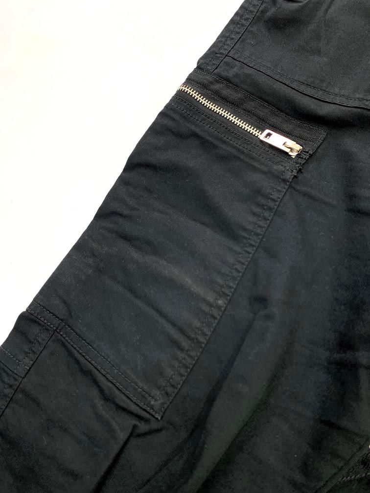 DIESEL ディーゼル ギミック ジップ カーゴ パンツ sizeS/黒
