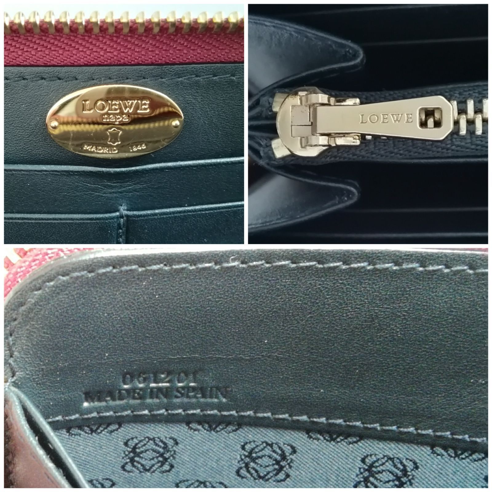 LOEWE ロエベ ラウンドファスナー タッセル 長財布 - メルカリ 