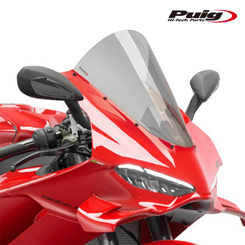 Puig 22333H R-RACER SCREEN [SMOKE] DUCATI PANIGALE V4 (25-) PANIGALE V4S (25-) プーチ スクリーン カウル