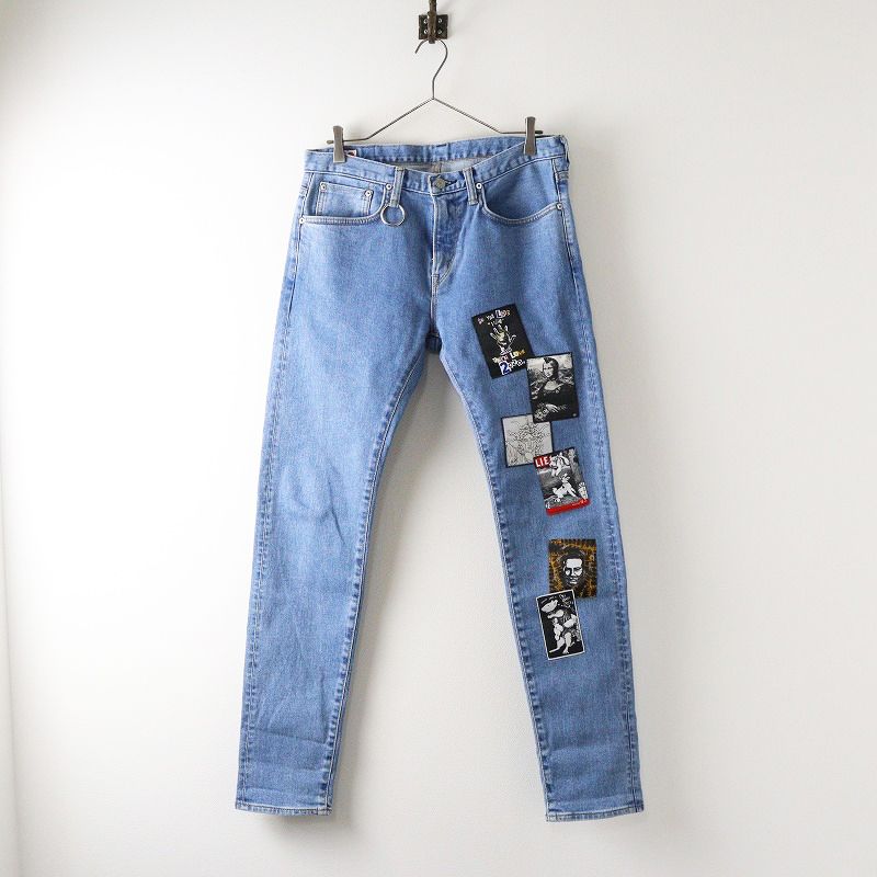 人気 KIDILL×EDWIN×WINSTON SMITH キディル×エドウィン パッチワークテーパードデニムパンツ 31 インディゴ┃ 2400014573510
